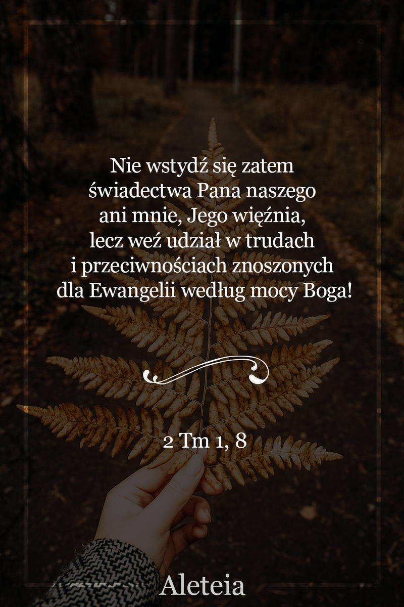 2 Tm 1,8 - Aleteia Polska