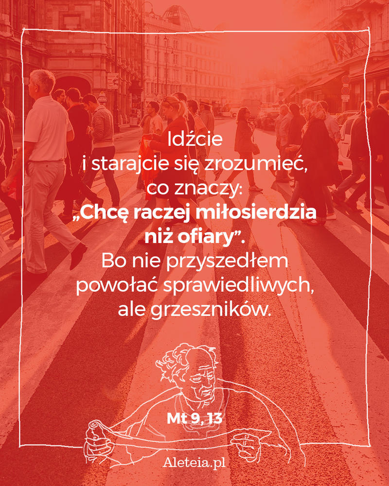 Cytat z Biblii Mt 9 13