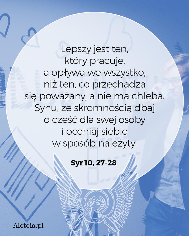 Cytat z Pisma Swietego Syr 10, 27-28