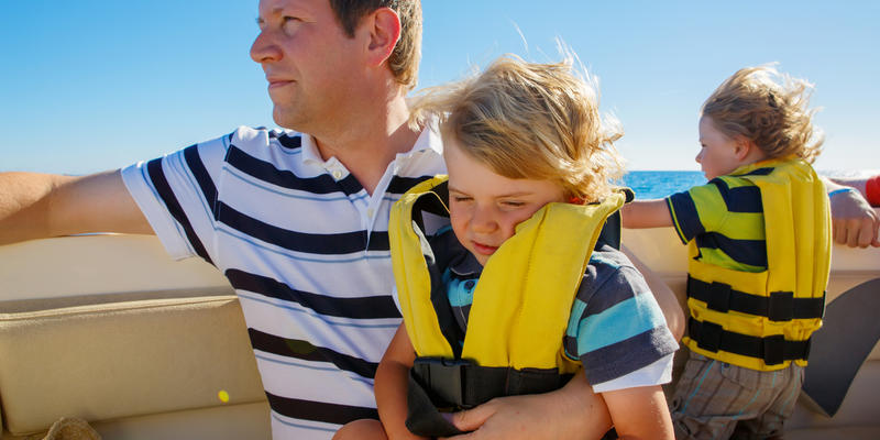 FATHER, BOAT, KIDS