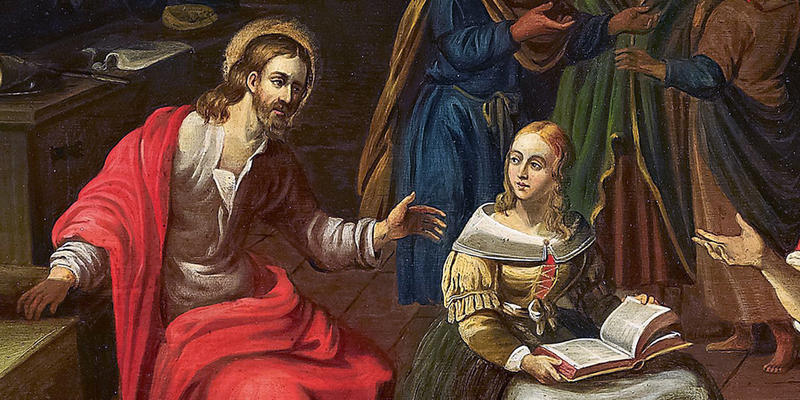 JESUS AT THE HOME OF MARTHA AND MARY