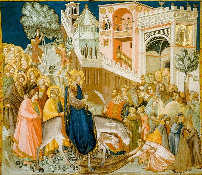 Arrivée du Christ à Jérusalem, par Pietro Lorenzetti.