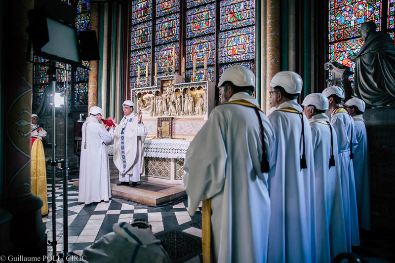 First mass celebrated in Notre-Dame Cathedral