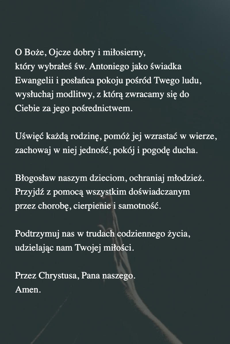 modlitwa_za_wstawiennictwem_sw_antoniego.png - Aleteia Polska Modlitwa za wstawiennictwem św. Antoniego