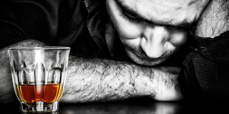ALCOHOLISM, MAN, DRUNKEN
