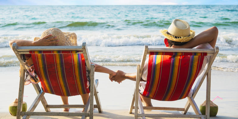 SEA, COUPLE, RELAX