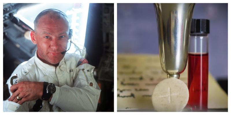 BUZZ ALDRIN, MOON, COMMUNION