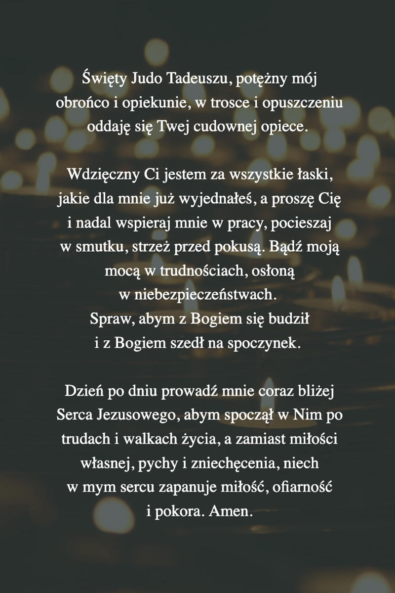 modlitwa_o_wstawiennictwo_judy_tadeusza.png - Aleteia Polska Modlitwa codzienna o opiekę do św. Judy Tadeusza