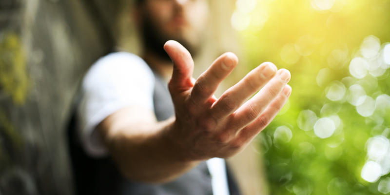 MAN, HAND, HELP