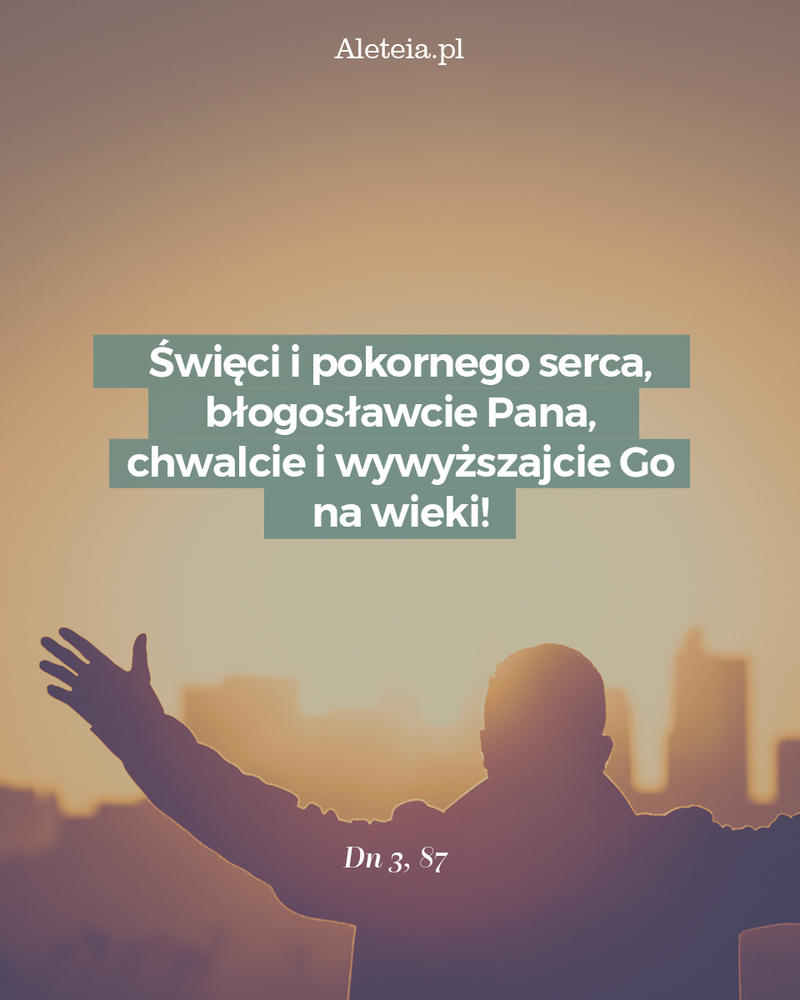 Cytat z Biblii Dn 3,87