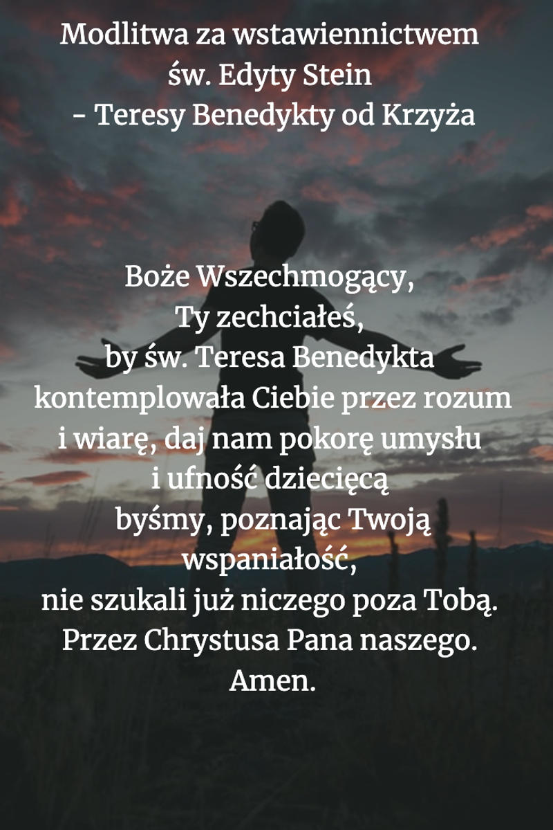 modlitwa-za-wstawiennictwem-scc81w.-edyty-stein-teresy-benedykty-od-krzyzcc87a.png - Aleteia Polska