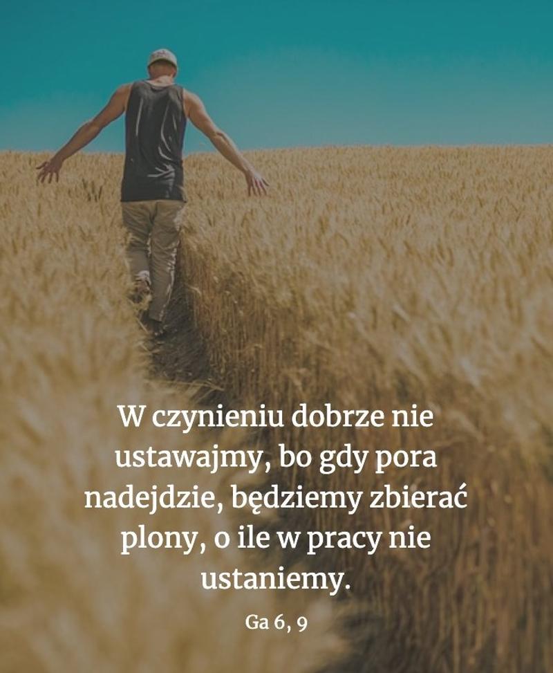 Cytat z Biblii Ga 6,9