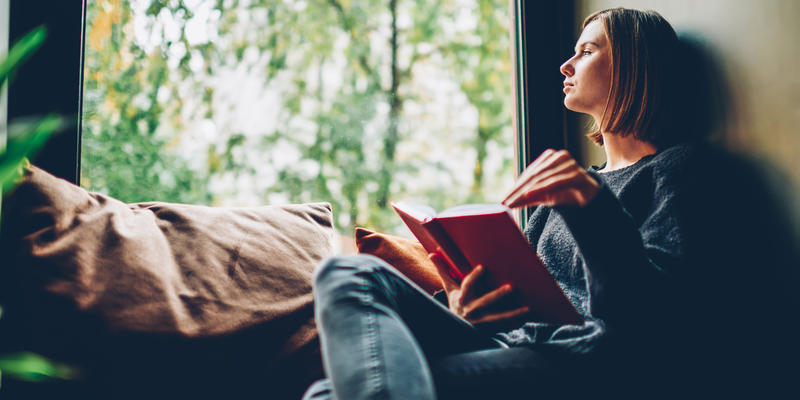 GIRL, READ, WINDOW