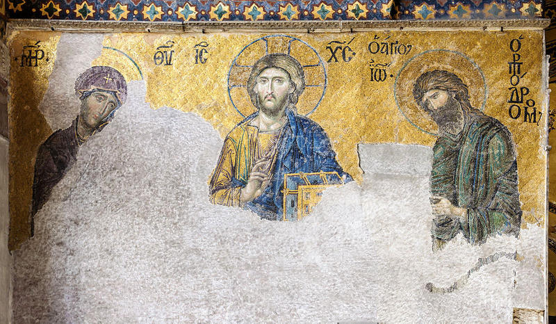 Comnenus mosaics Hagia Sophia