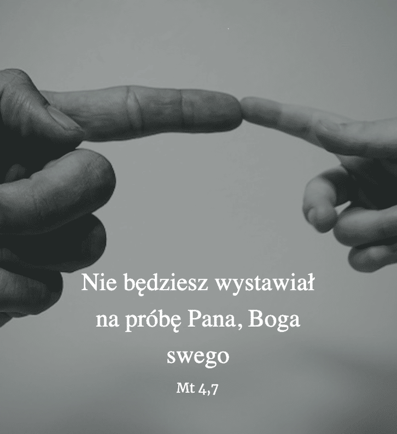 Cytat z Biblii [Mt 4,7]