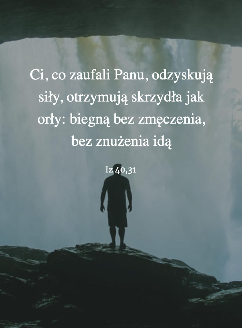 Cytat z Biblii [Iz 40,31]