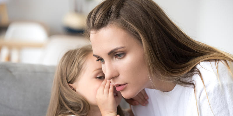 Mother, Child, Girl, Secret, Problem, Confidence