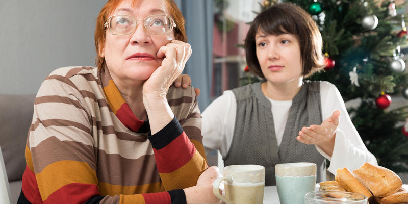 MOTHER, DAUGHTER, QUARREL
