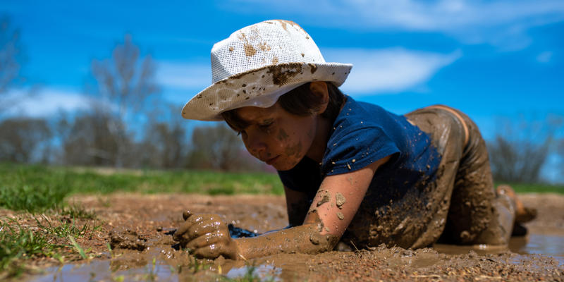 BOY, PLAY, MUD