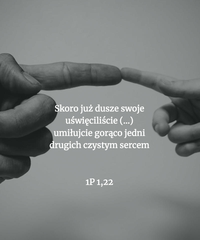Cytat z Biblii [1P 1, 22]