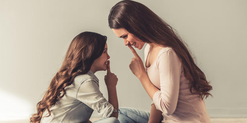 Mom, Mother, Girl, Daughter, Silence,