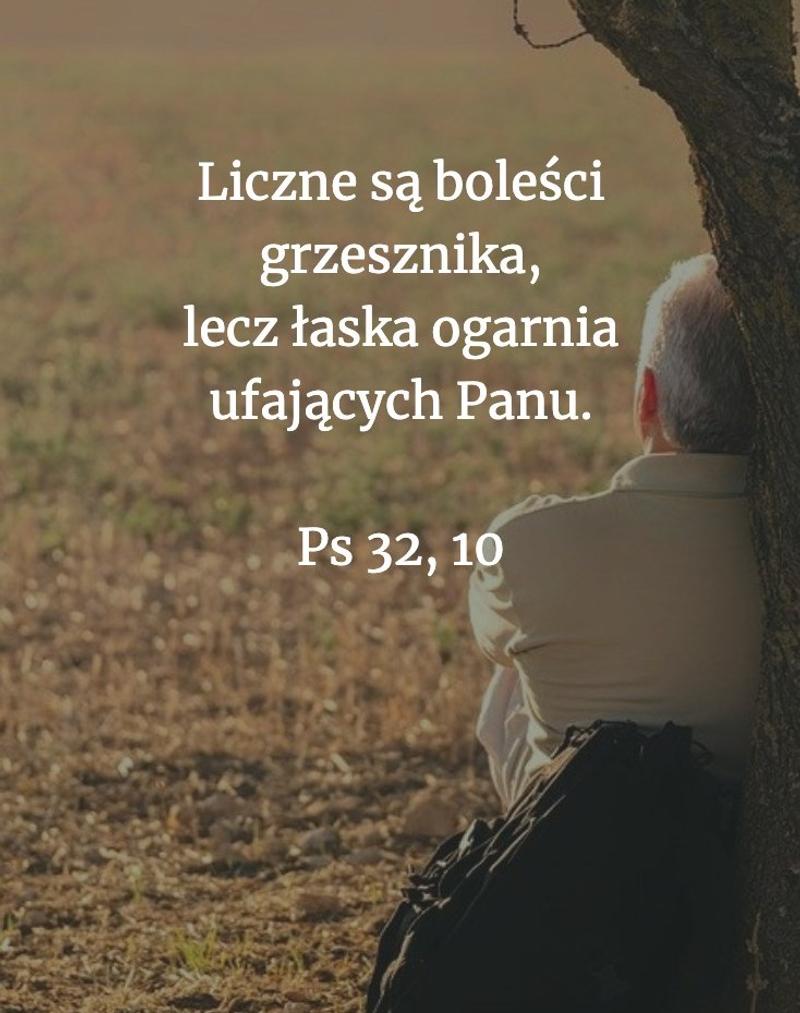 Cytat z Biblii [Ps 32, 10]