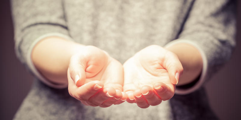 HANDS, WOMAN, OFFER