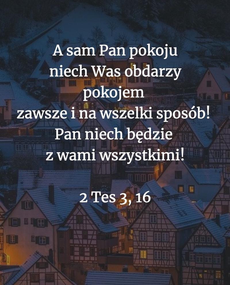 Cytat z Biblii [2 Tes 3, 16]