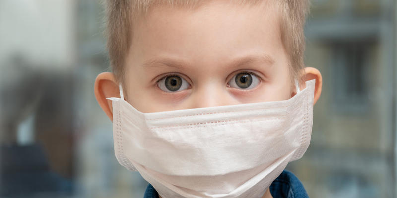 LITTLE BOY, MEDICAL MASK,