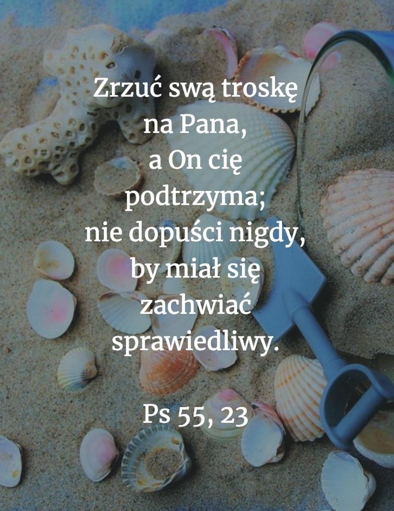 Cytat z Biblii [Ps 55, 23]