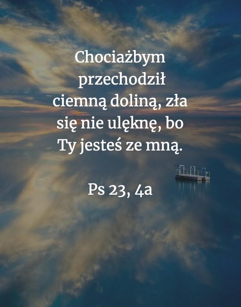 Cytat z Biblii [Ps 23, 4a]