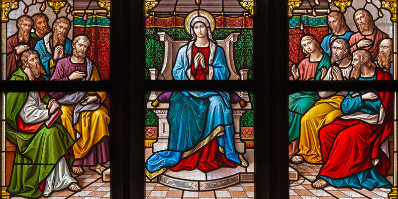Maria e os Apóstolos