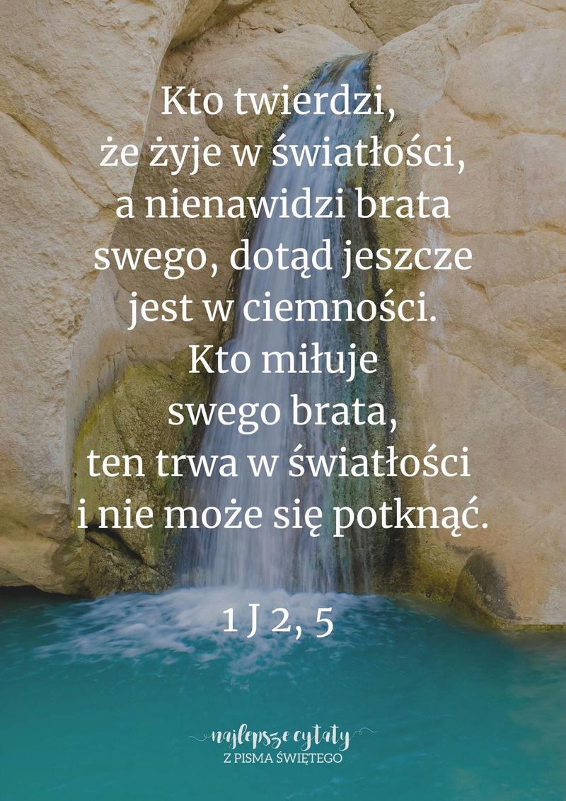 Cytat z Biblii [1 J 2, 5]