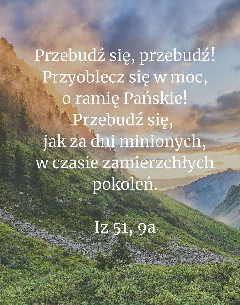 Cytat z Biblii [Iz 51, 9a]