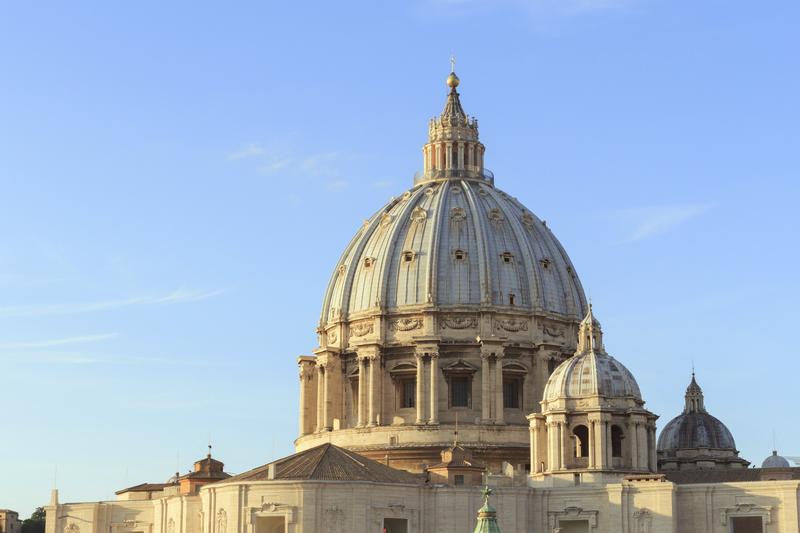 Le dôme de la Basilique Saint-Pierre, au Vatican.