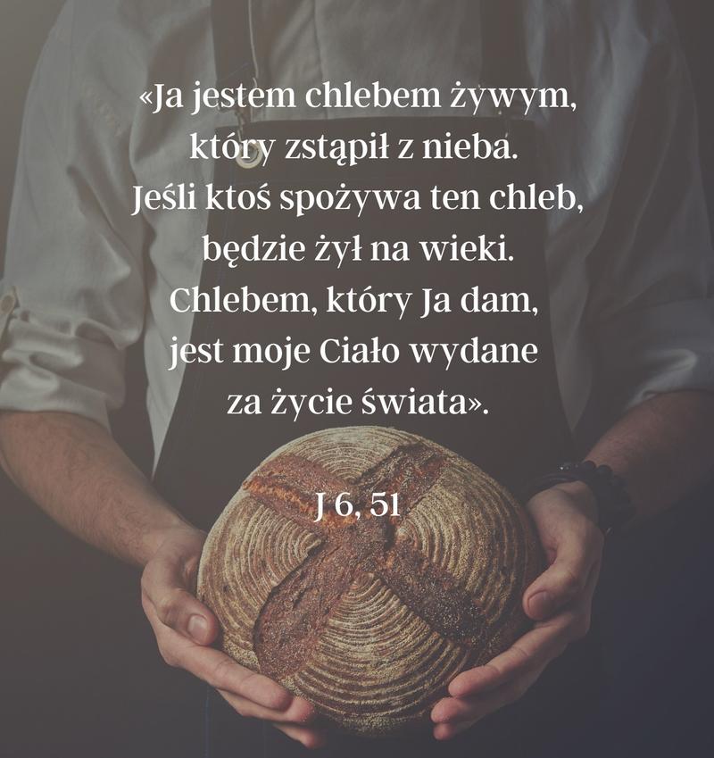 Cytat z Biblii [J 6, 51]