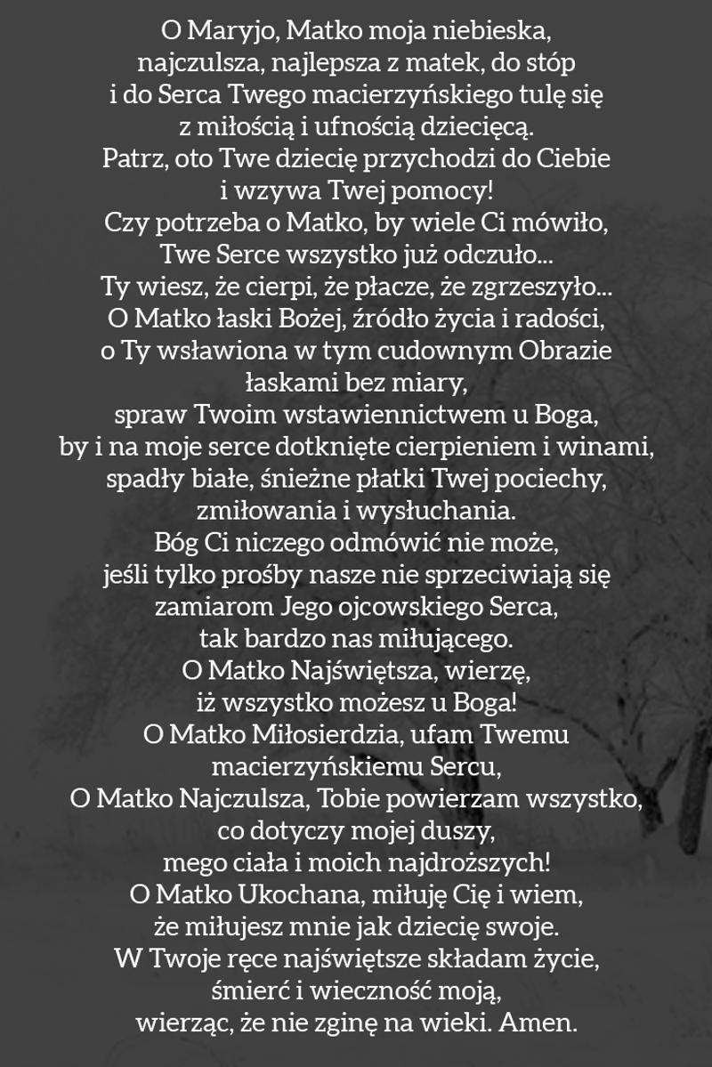 Modlitwa do Matki Bożej Śnieżnej - Aleteia Polska Modlitwa do Matki Bożej Śnieżnej