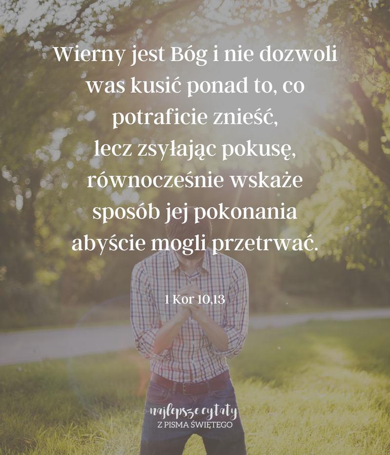 Cytat z Biblii 1 Kor 10, 13