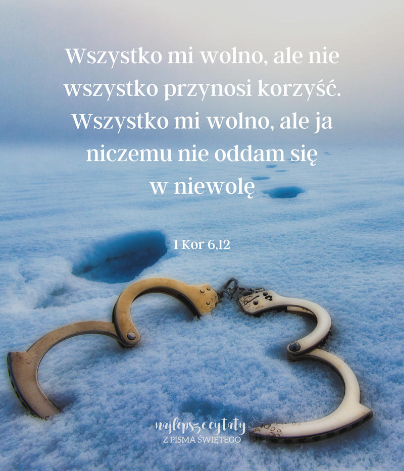 Cytat z Biblii 1 Kor 6,12