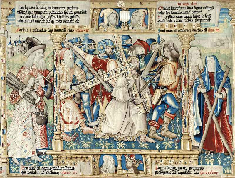 WEB2-PORTEMENT DE LA CROIX-TAPISSERIE-ABBAYE DE LA CHAISE DIEU