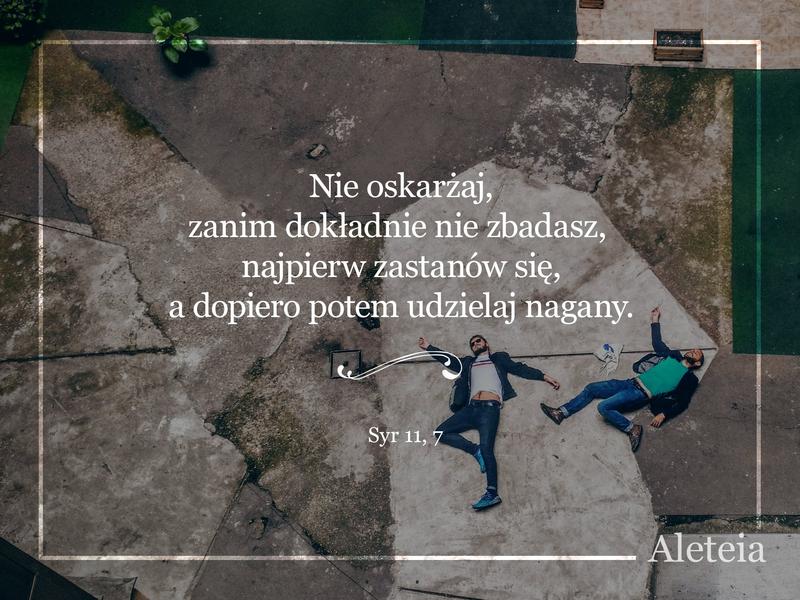 Cytat z Biblii Syr 11,7