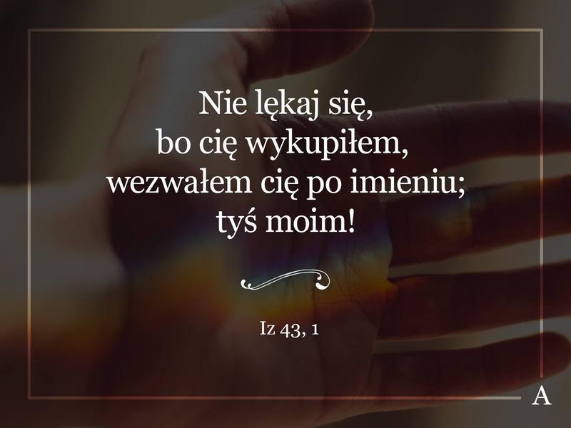 Cytat z Biblii Iz 43,1