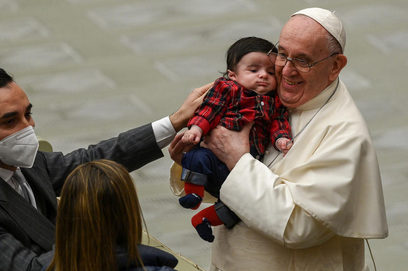 pope greetings curia