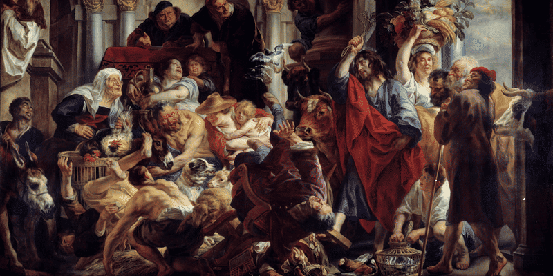 Jésus et les marchands du temple