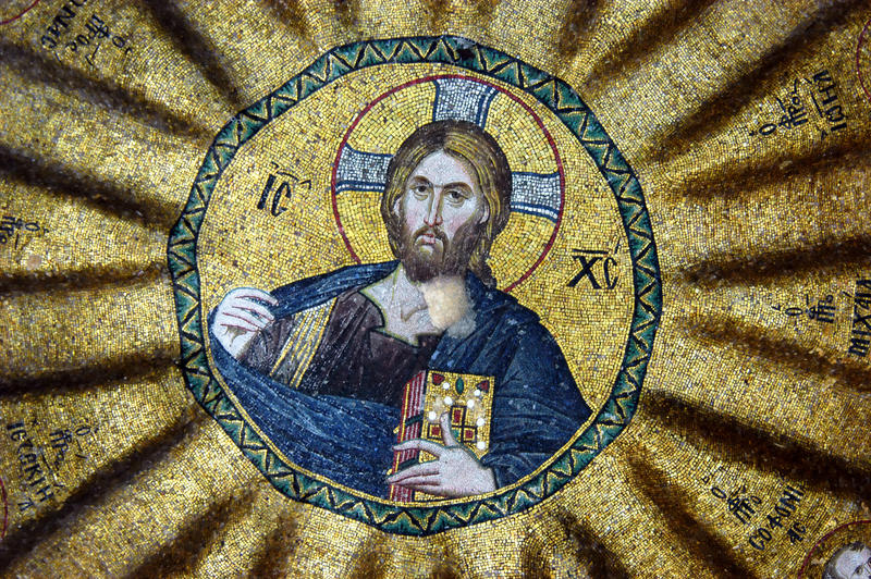 Christ-surrounded-by-prophets-from-the-cupola-of-Fethiye-Camii-St-Mary-Pammaca-Istanbul-Turkey